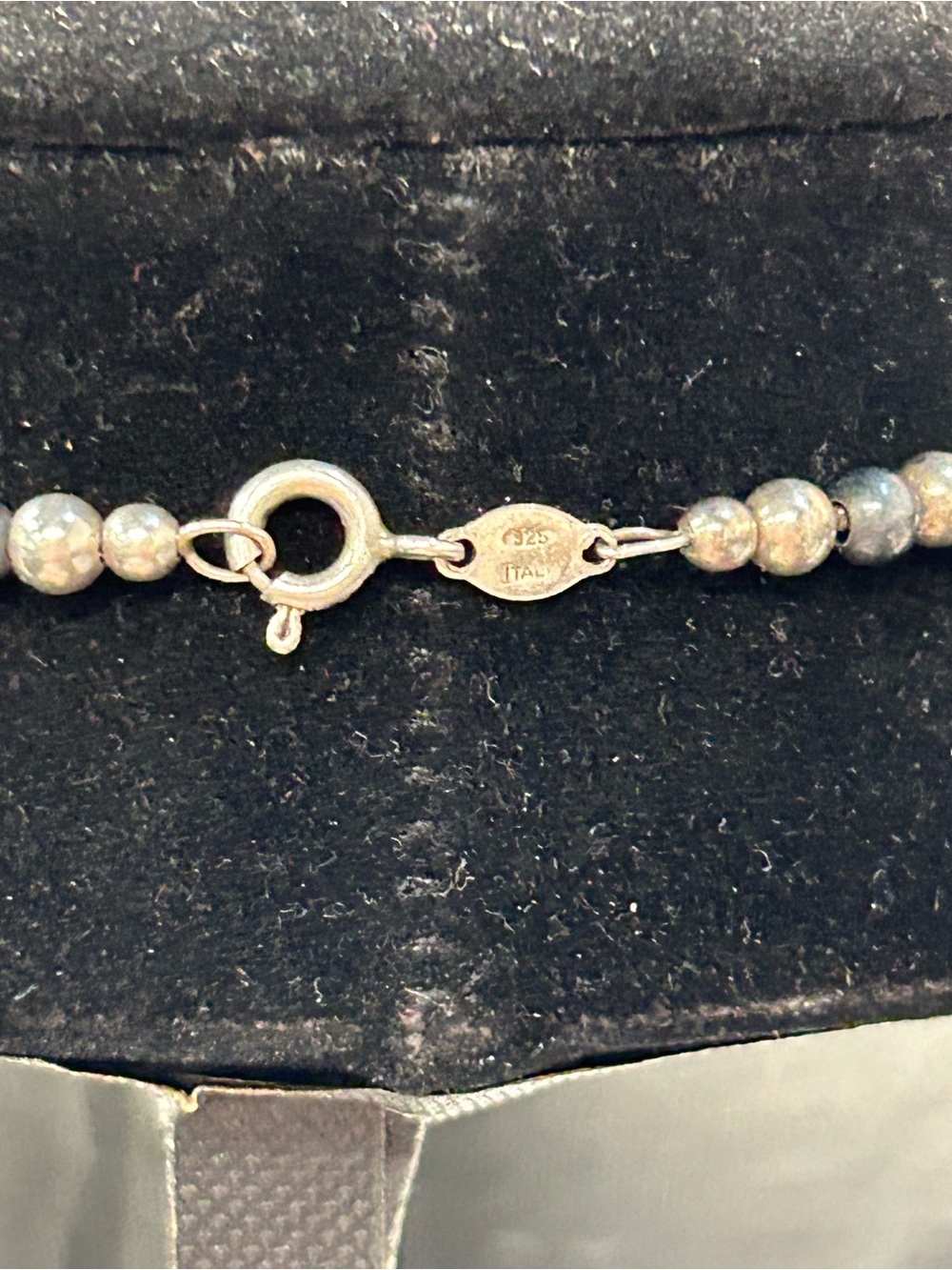 Fabulous vintage 925 Sterling Silver Italian choker length necklace - Picture 3 of 4